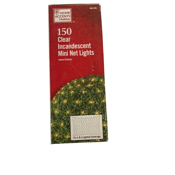 Home Accents Holiday Clear Incandescent Mini Net Lights - Picture 5 of 8